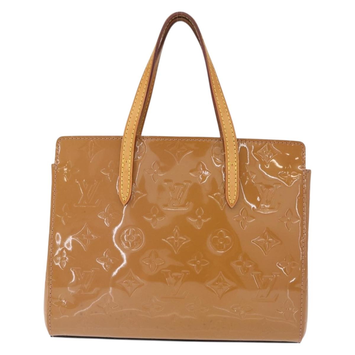 LOUIS VUITTON Monogram Vernis Catalina BB Bag Rose Velours M90015 Auth 156356