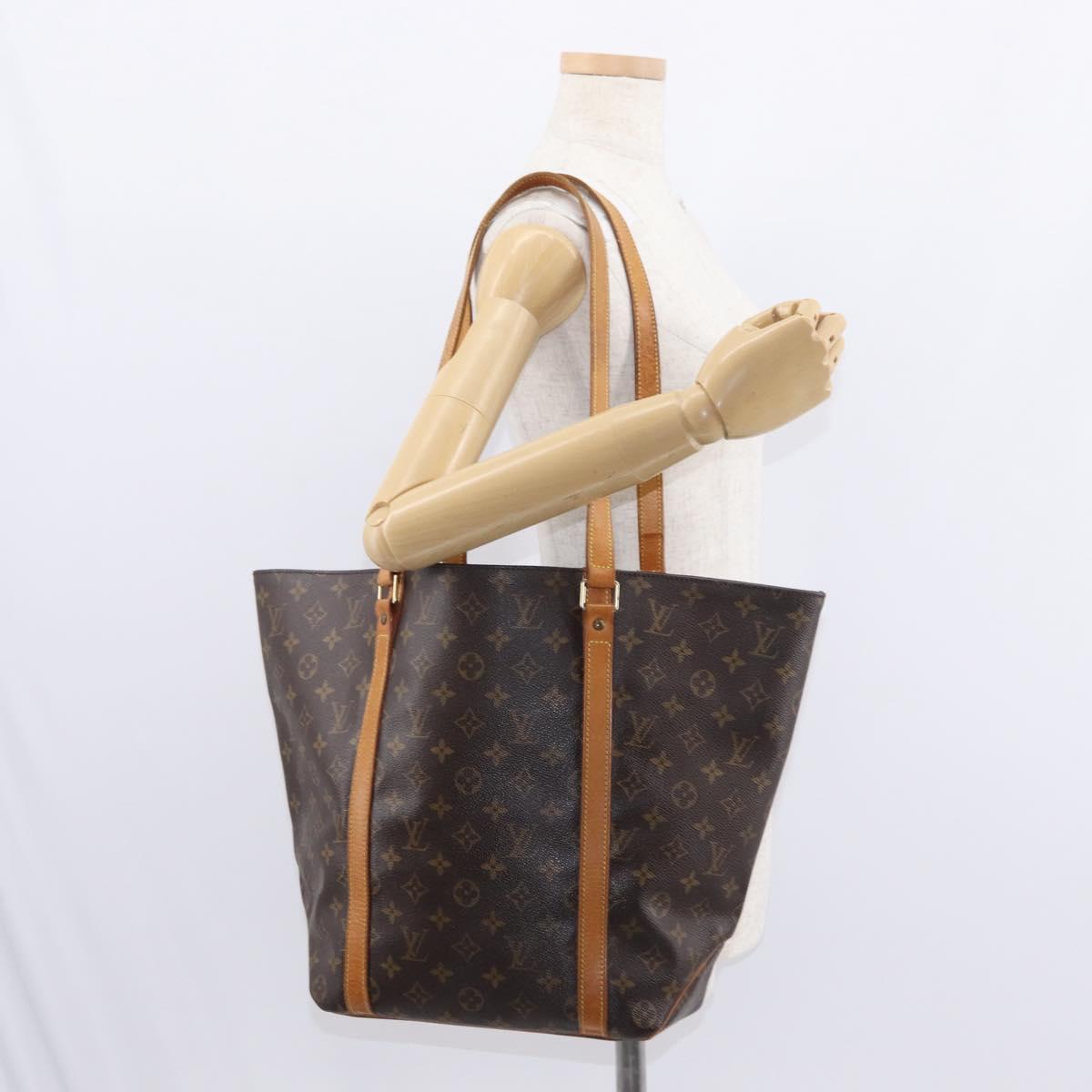 LOUIS VUITTON Monogram Sac Shopping Tote Bag M51108 LV Auth 156358