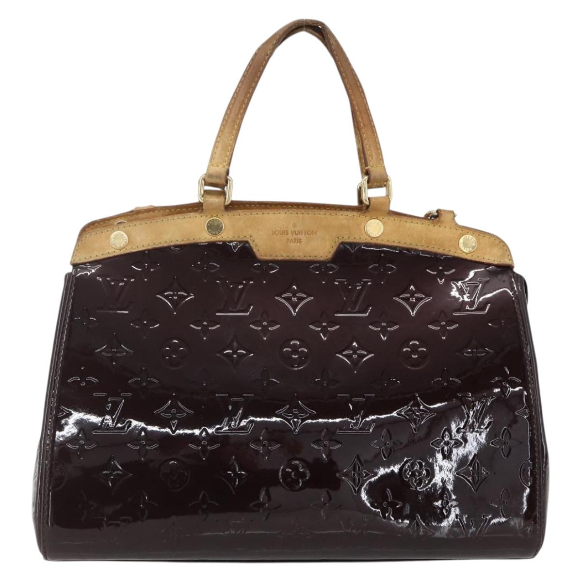 LOUIS VUITTON Monogram Vernis Blair MM Hand Bag 2way Amarante M91619 Auth 156360