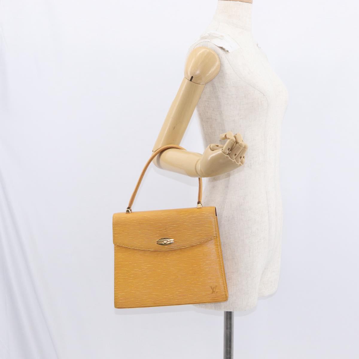 LOUIS VUITTON Epi Malesherbes Bag Tassili Yellow Jonne M52379 LV Auth 156361