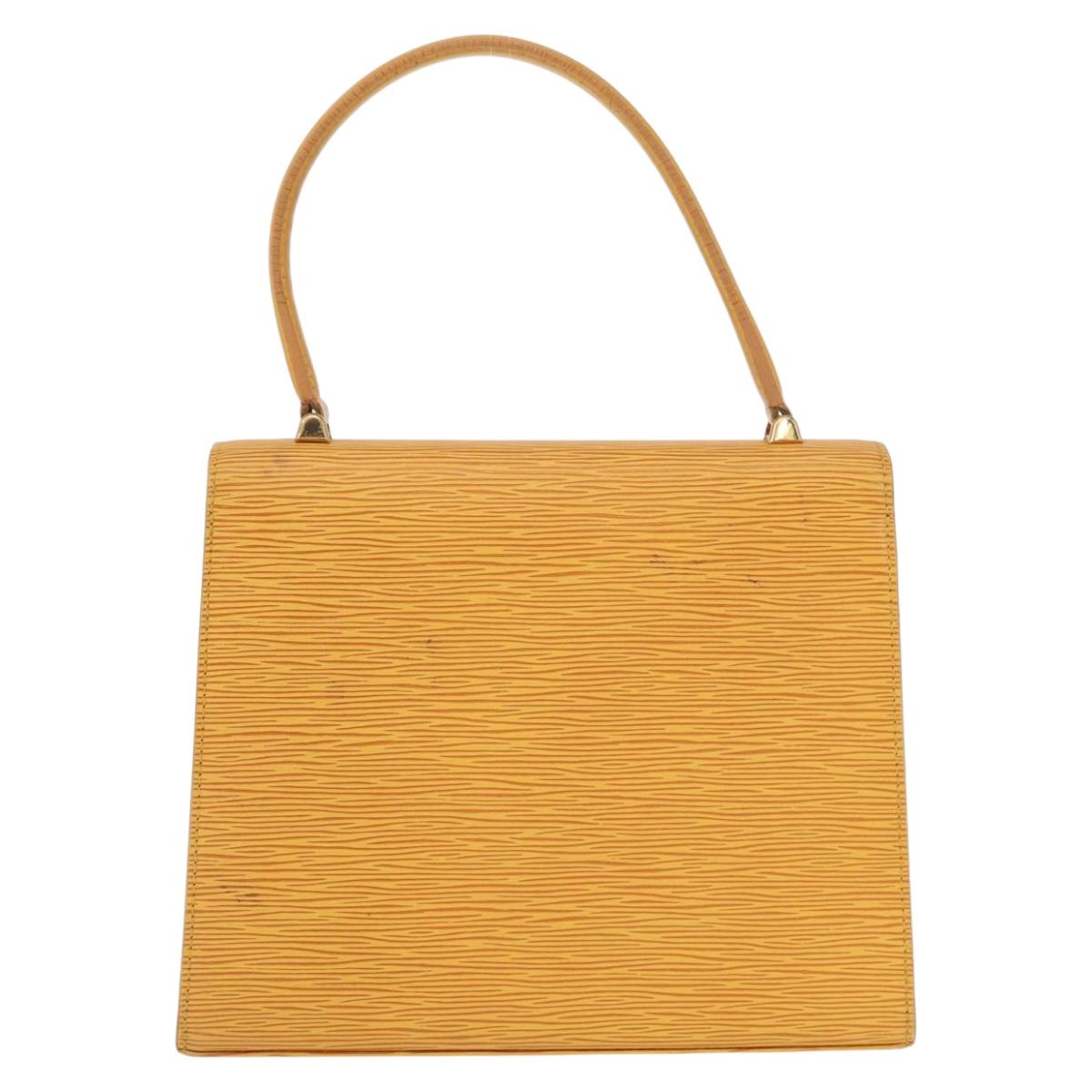 LOUIS VUITTON Epi Malesherbes Bag Tassili Yellow Jonne M52379 LV Auth 156361
