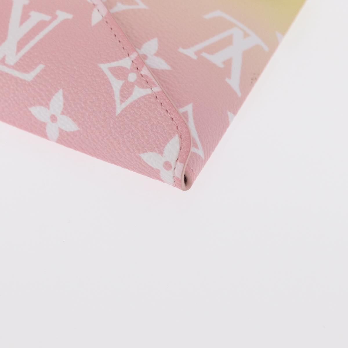 LOUIS VUITTON Monogram Etoui 6 Pailles Pouch Pink GI0621 LV Auth 156366M