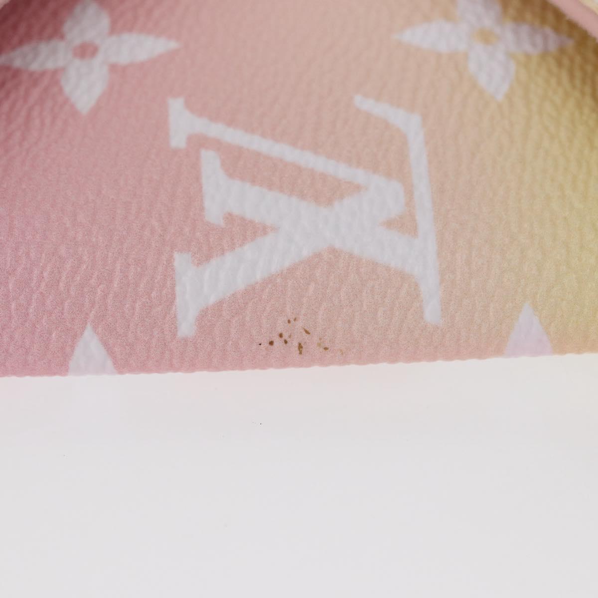 LOUIS VUITTON Monogram Etoui 6 Pailles Pouch Pink GI0621 LV Auth 156366M