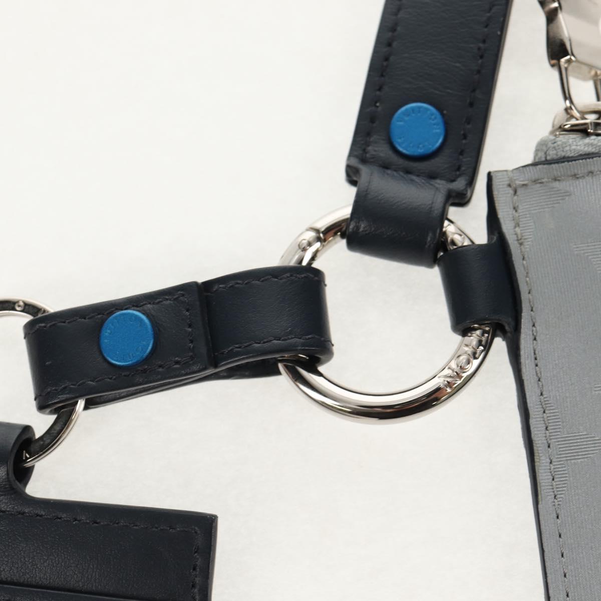 LOUIS VUITTON Monogram satellite Alpha Pouch Silver M44178 LV Auth 156367M