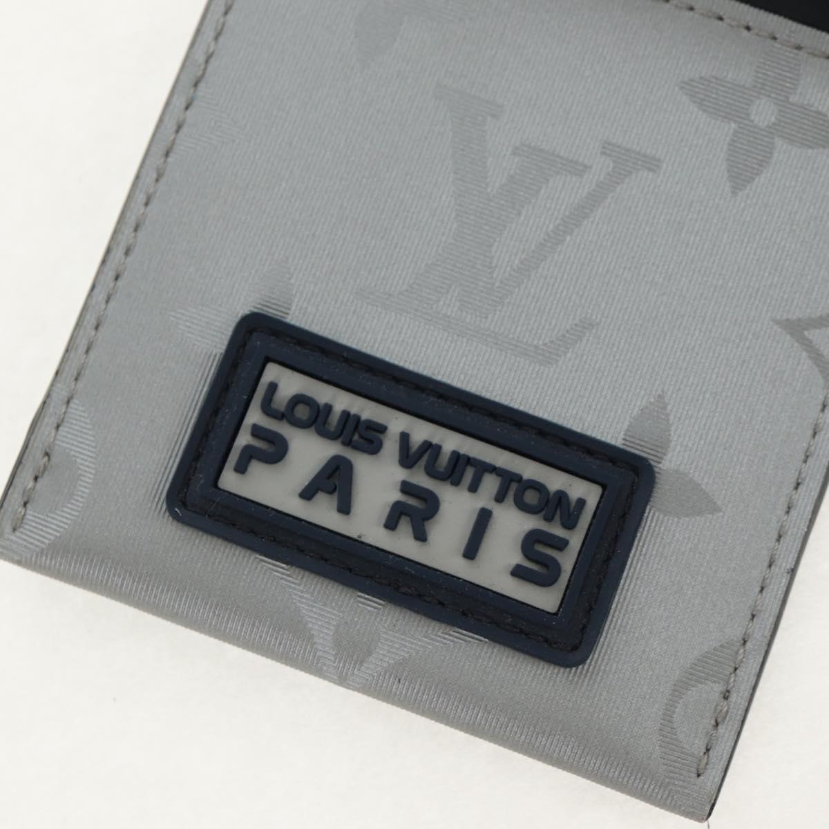 LOUIS VUITTON Monogram satellite Alpha Pouch Silver M44178 LV Auth 156367M