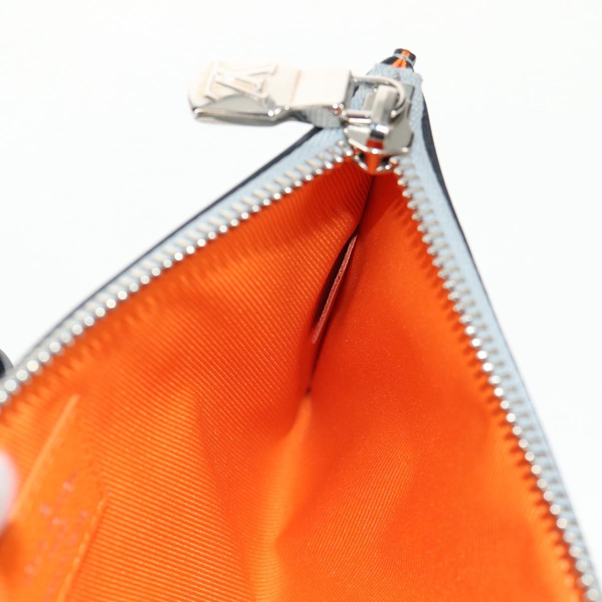 LOUIS VUITTON Monogram satellite Alpha Pouch Silver M44178 LV Auth 156367M