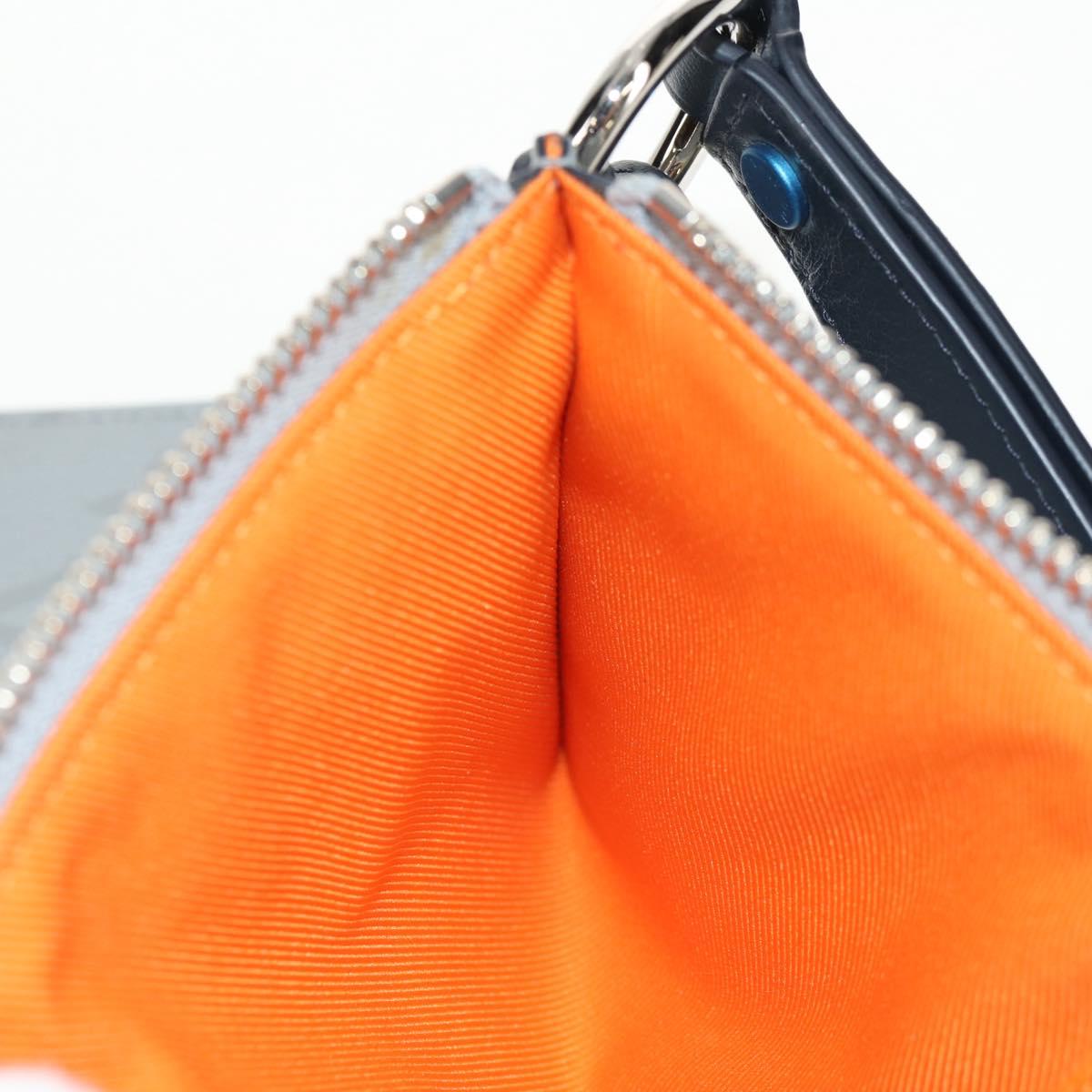 LOUIS VUITTON Monogram satellite Alpha Pouch Silver M44178 LV Auth 156367M