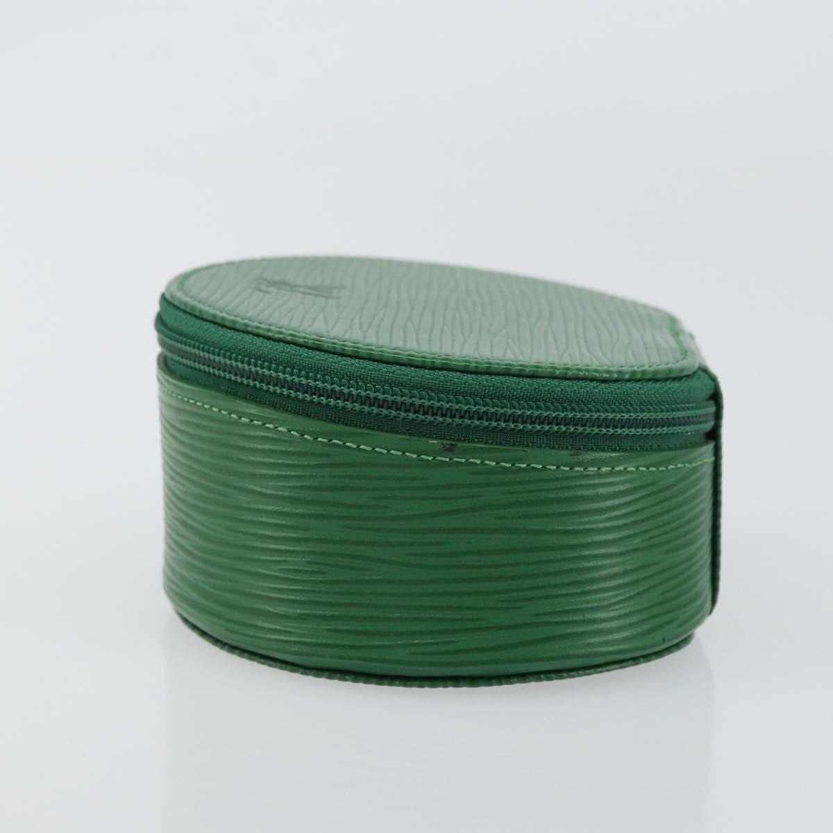LOUIS VUITTON Epi Ecrin Bijoux 10 Jewelry Box Green M48214 LV Auth 156368