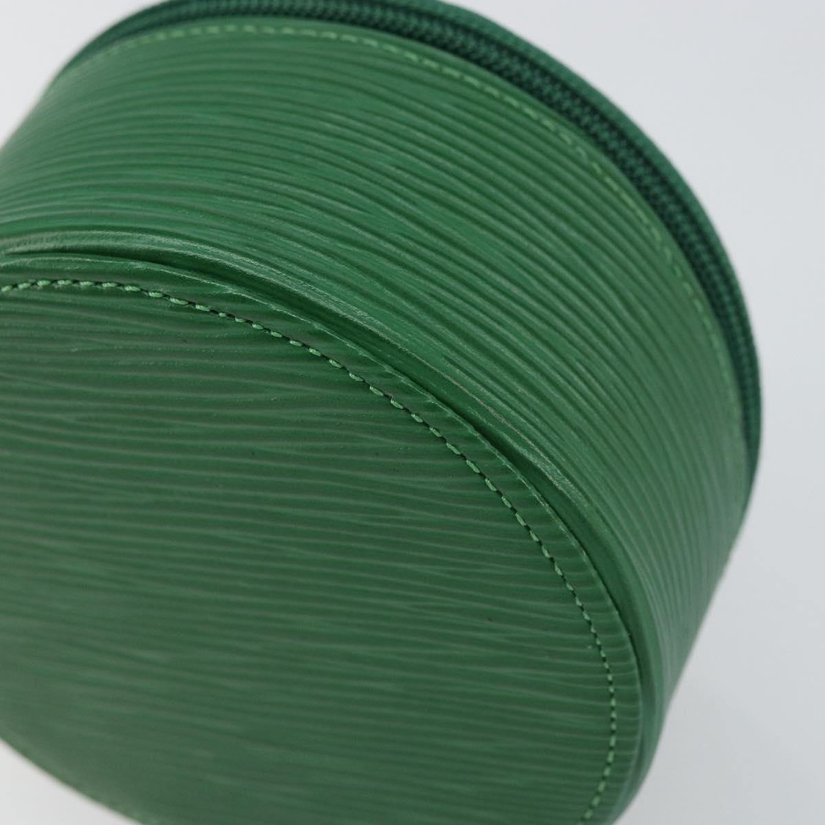 LOUIS VUITTON Epi Ecrin Bijoux 10 Jewelry Box Green M48214 LV Auth 156368
