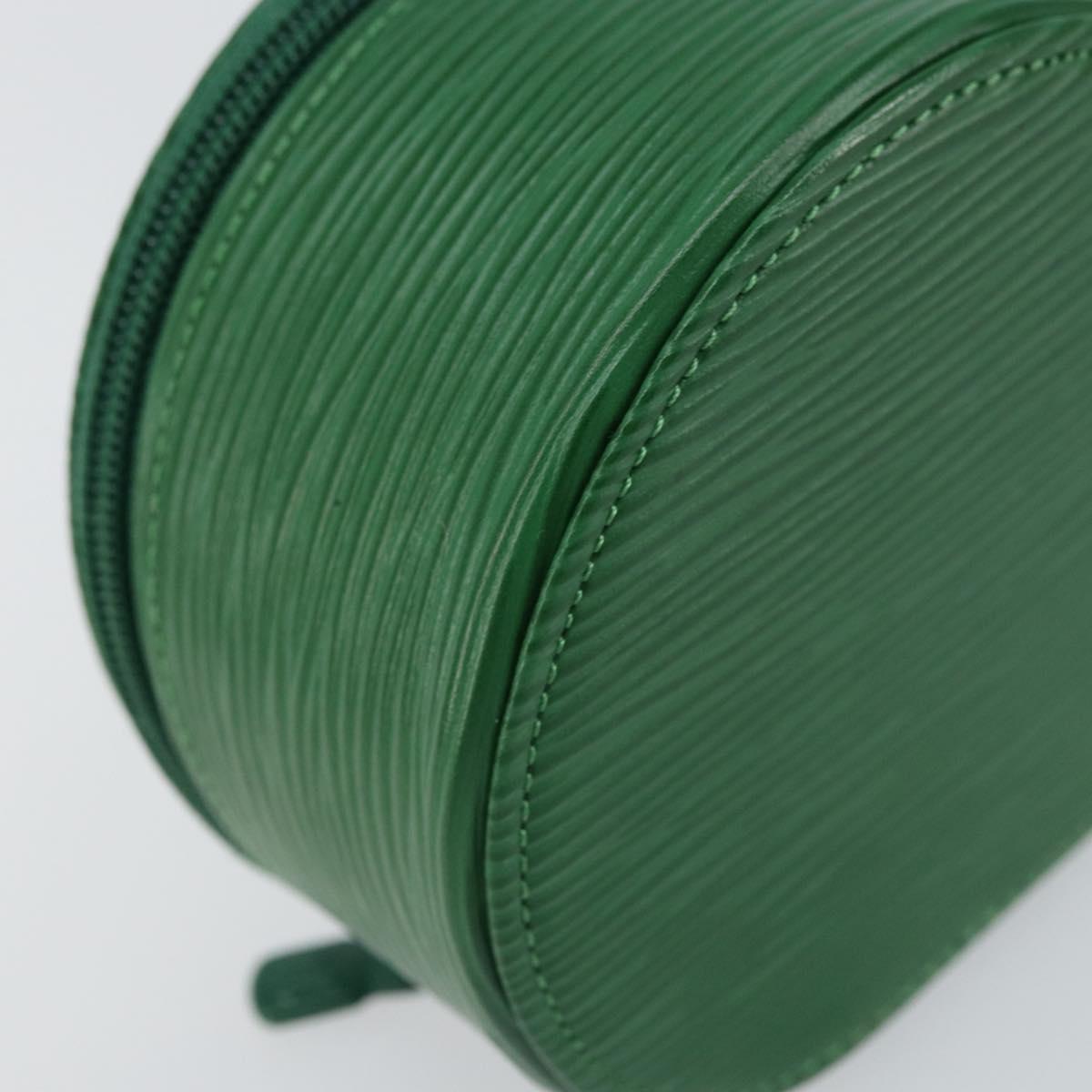 LOUIS VUITTON Epi Ecrin Bijoux 10 Jewelry Box Green M48214 LV Auth 156368