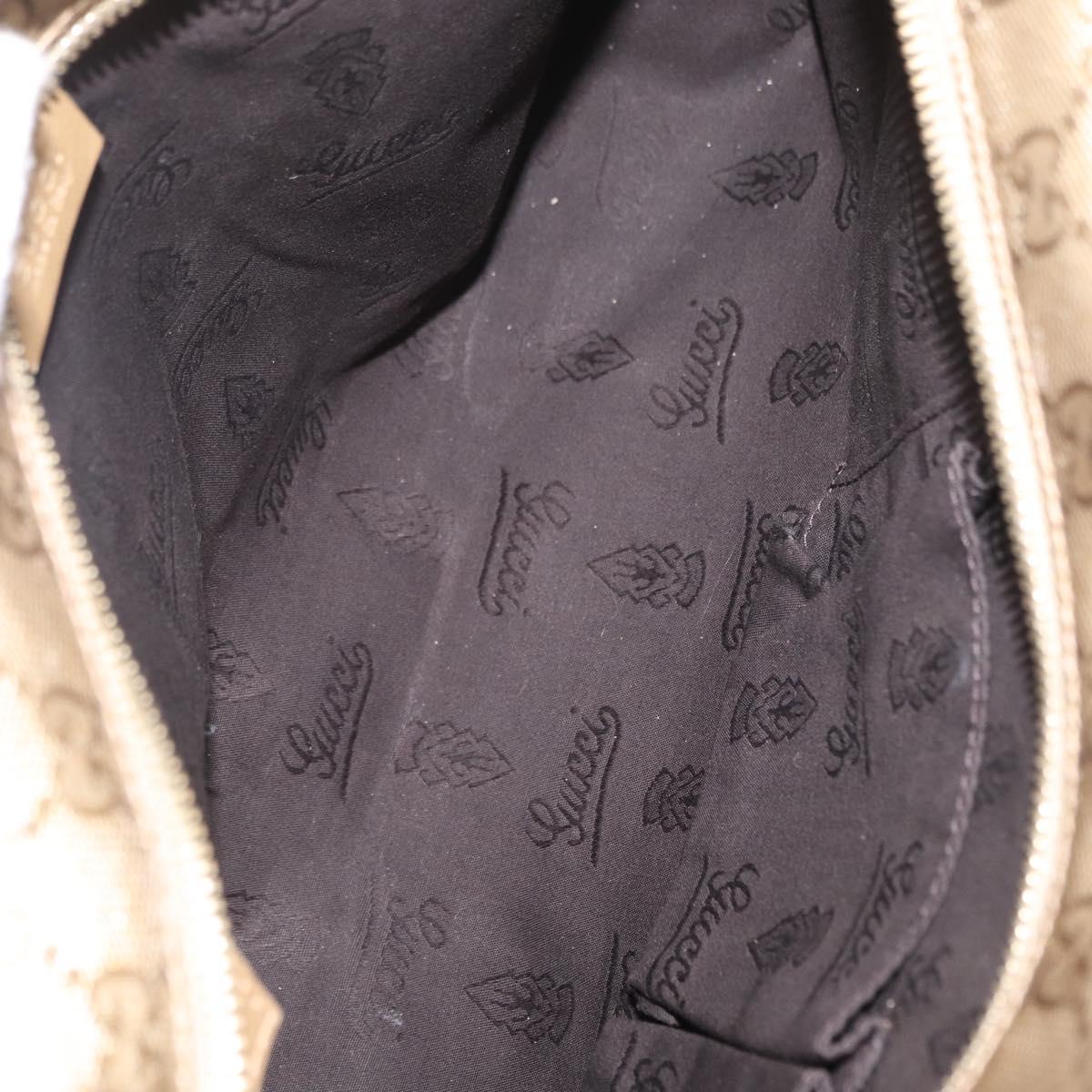 GUCCI GG implementation Tote Bag PVC Gold 211138 Auth 156414