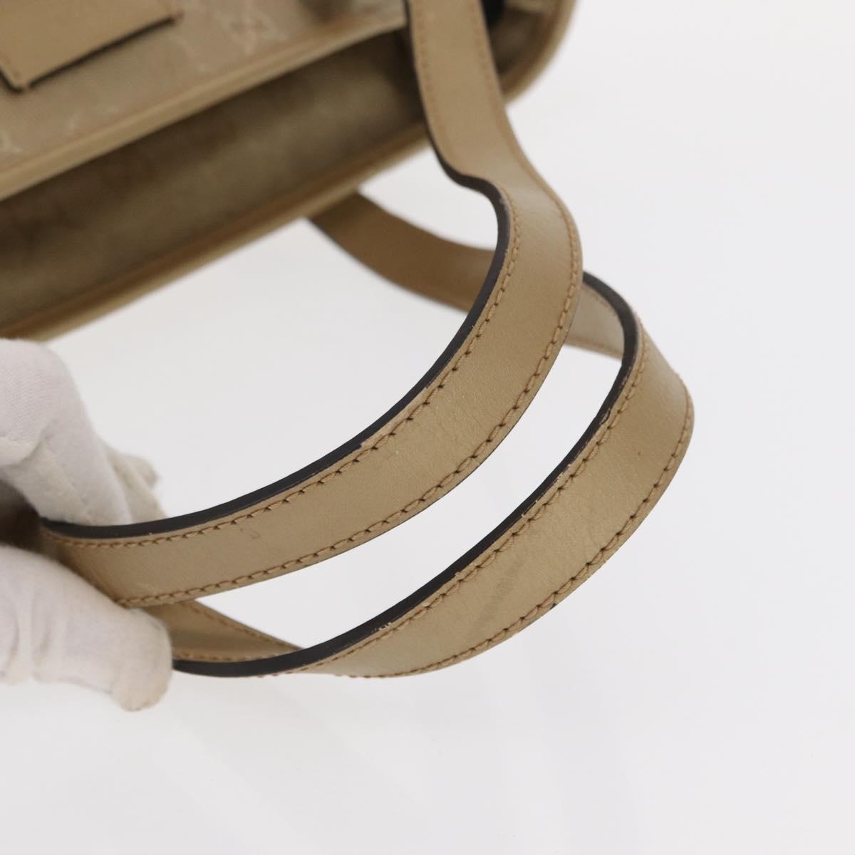 GUCCI GG implementation Tote Bag PVC Gold 211138 Auth 156414