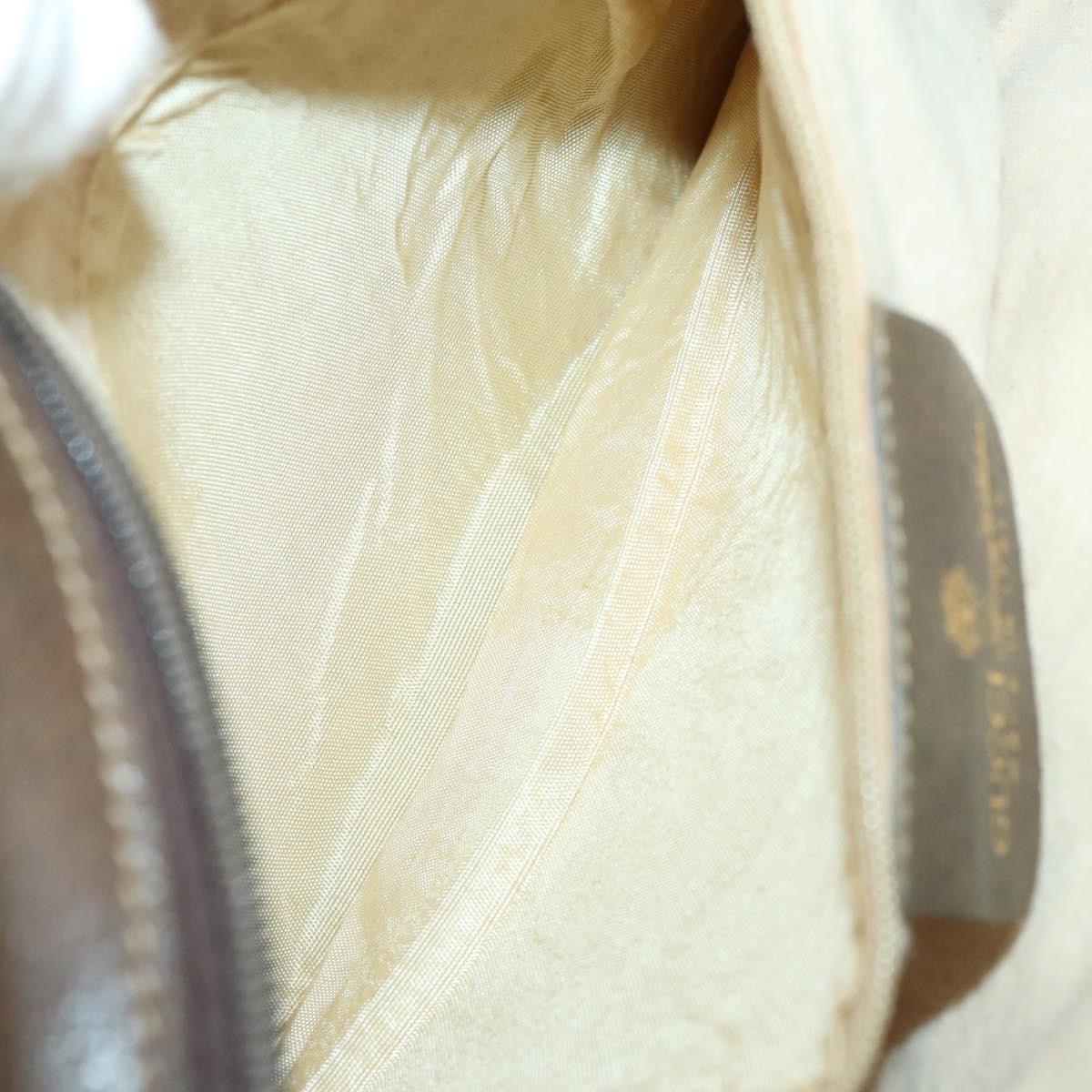 GUCCI GG Supreme Web Sherry Line Bag PVC Beige Gold 41 001 4085 Auth 156428