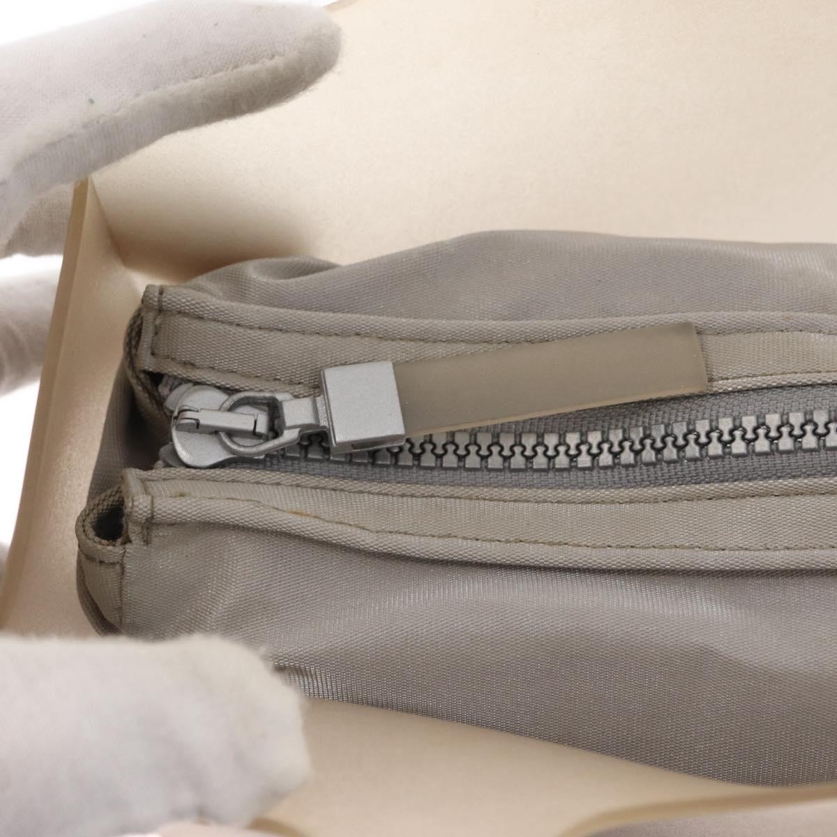 CHANEL Tote Bag rubber Gray CC Auth 156516