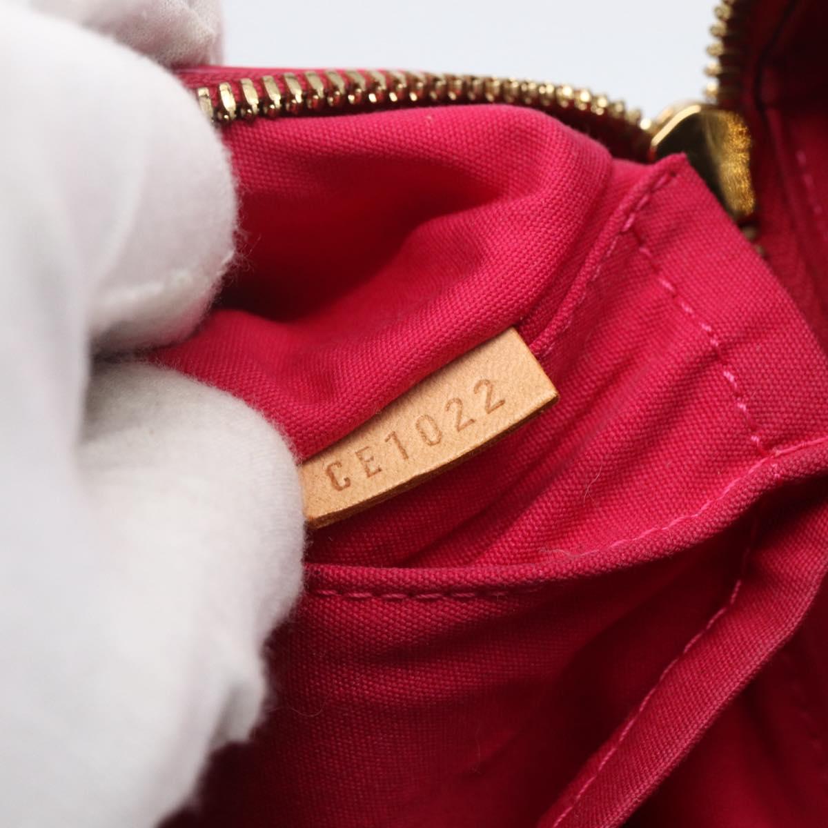 LOUIS VUITTON Vernis Sullivan Vertical Bag Fuchsia Pink M91259 LV Auth 156526V