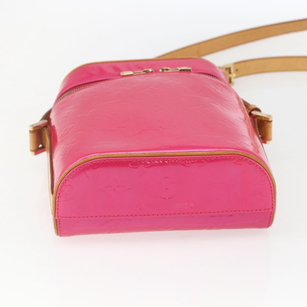 LOUIS VUITTON Vernis Sullivan Vertical Bag Fuchsia Pink M91259 LV Auth 156526V