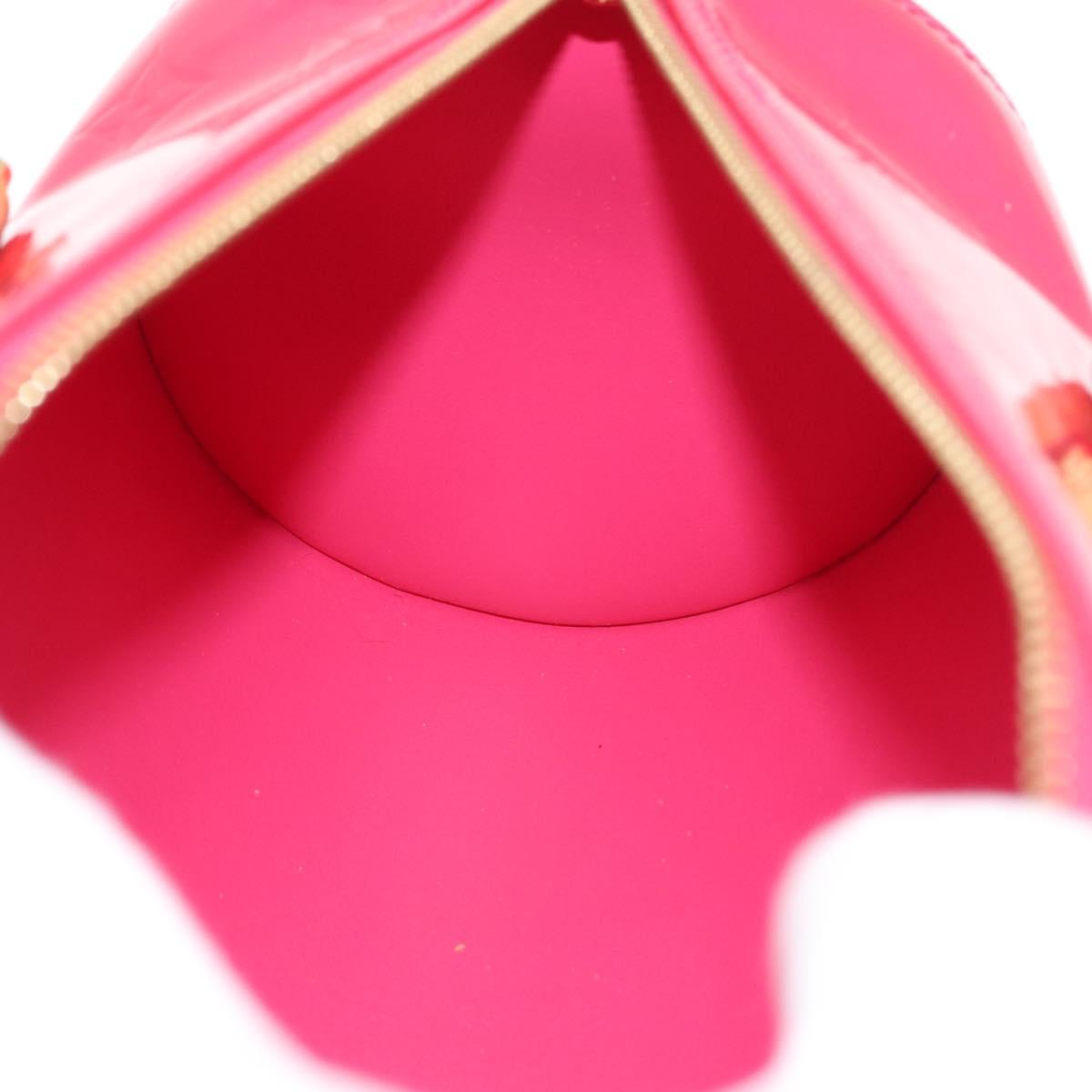 LOUIS VUITTON Monogram Vernis Bedford Hand Bag Fuchsia Pink M91255 Auth 156527V