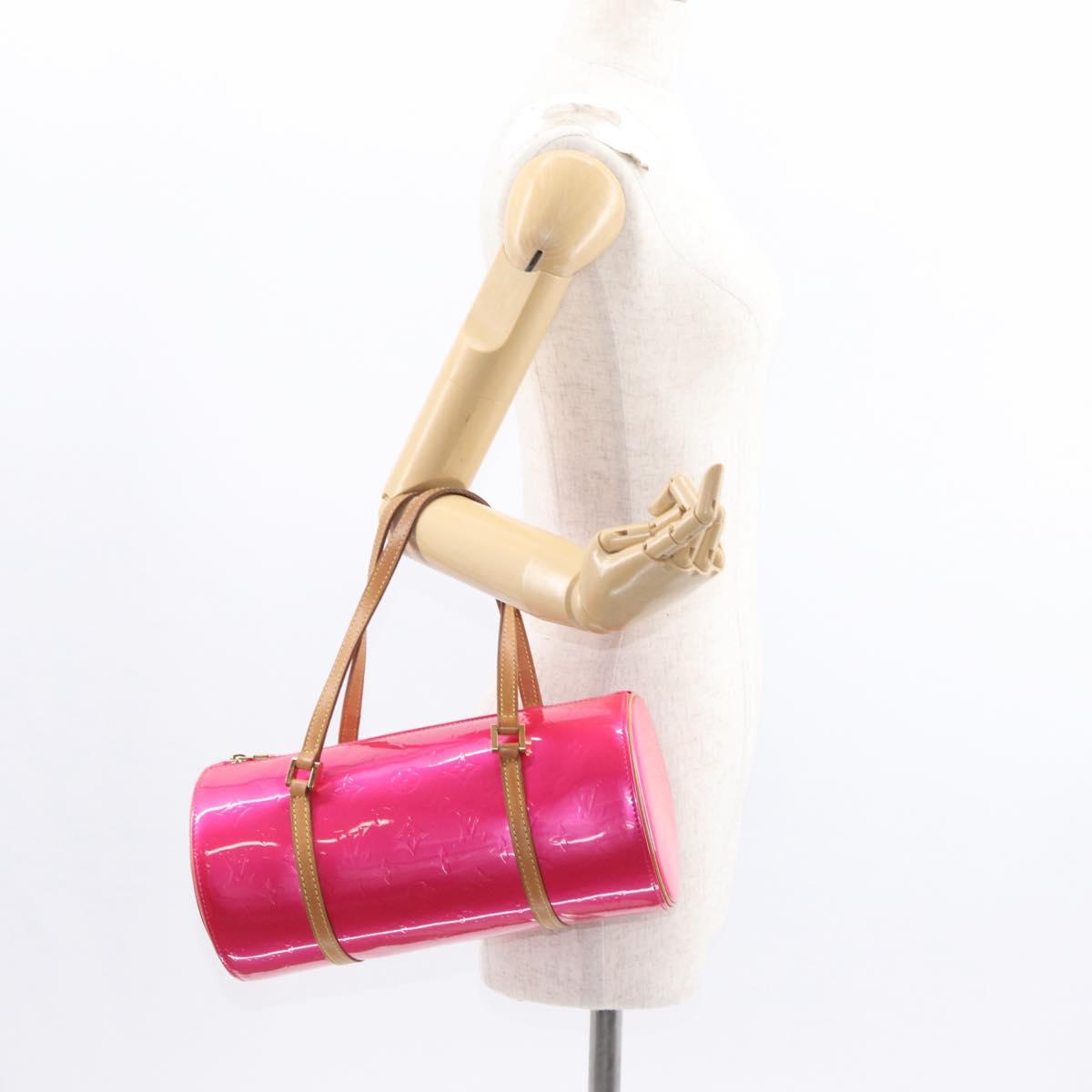 LOUIS VUITTON Monogram Vernis Bedford Hand Bag Fuchsia Pink M91255 Auth 156527V
