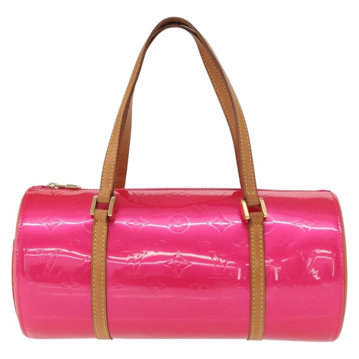 LOUIS VUITTON Monogram Vernis Bedford Hand Bag Fuchsia Pink M91255 Auth 156527V