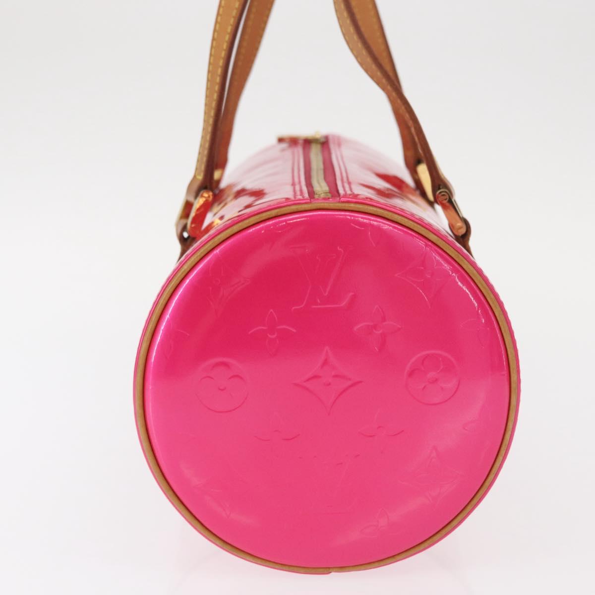 LOUIS VUITTON Monogram Vernis Bedford Hand Bag Fuchsia Pink M91255 Auth 156527V
