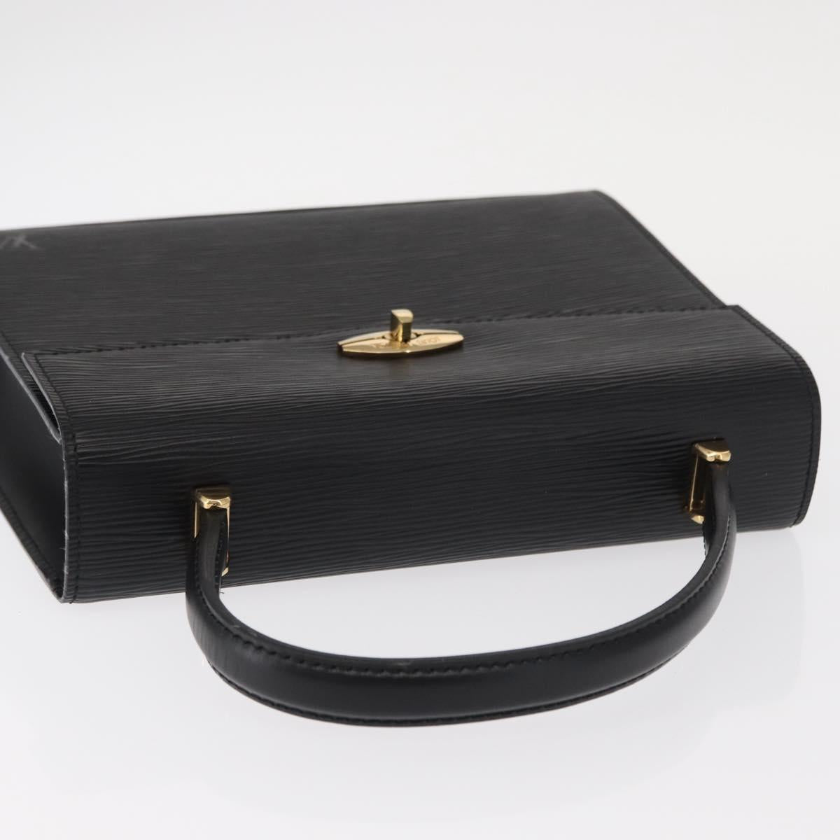 LOUIS VUITTON Epi Malesherbes Hand Bag Black M52372 LV Auth 156528