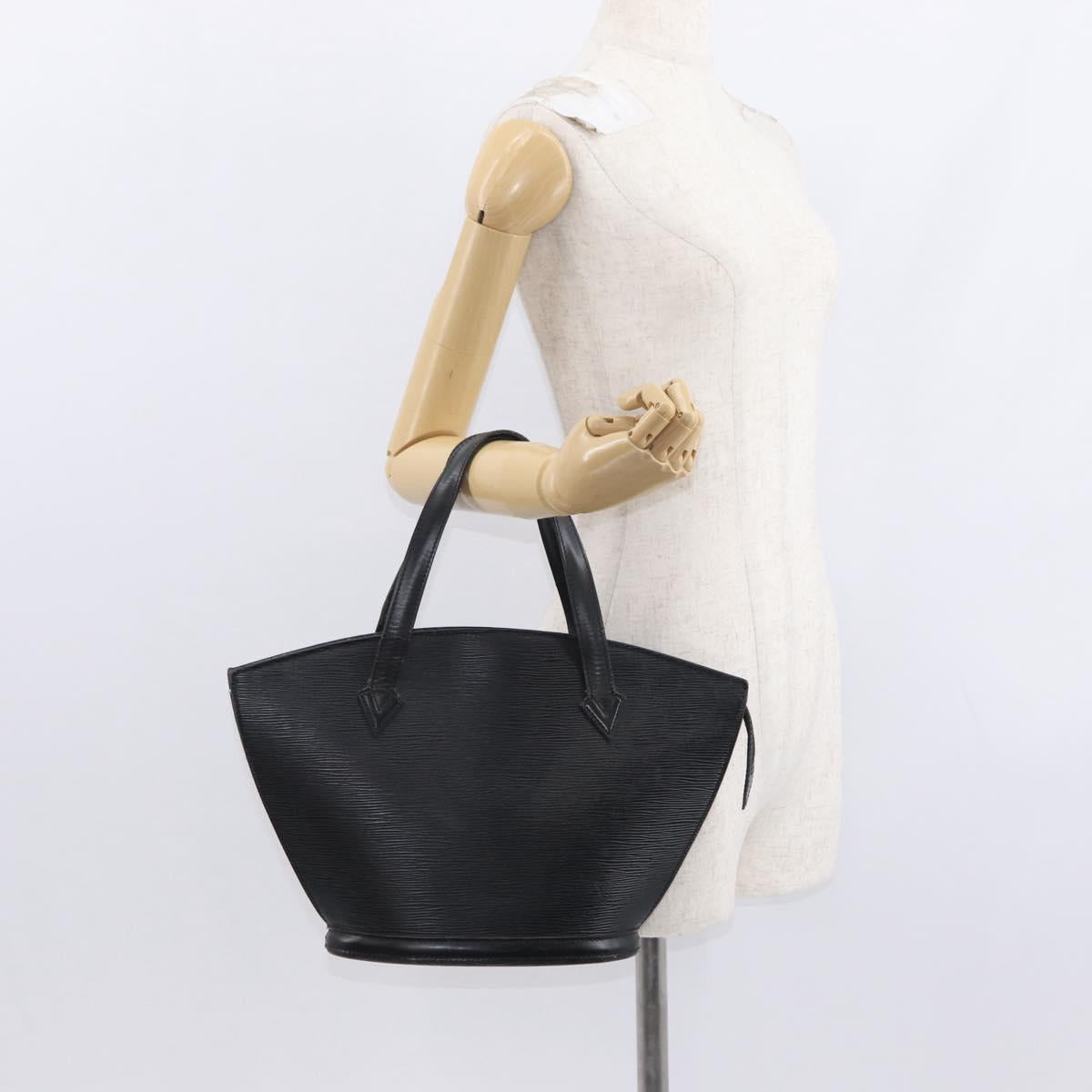 LOUIS VUITTON Epi Saint Jacques Shopping Shoulder Bag Black M52262 Auth 156531