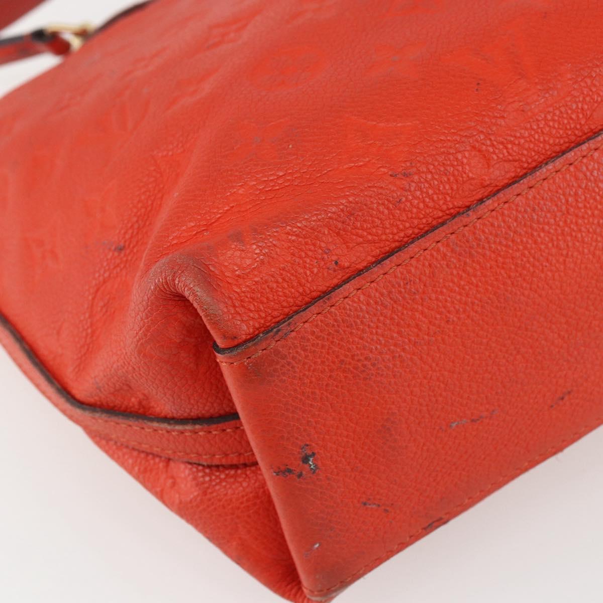 LOUIS VUITTON Empreinte Bastille PM Bag 2way Red Slys M41169 Auth 156541