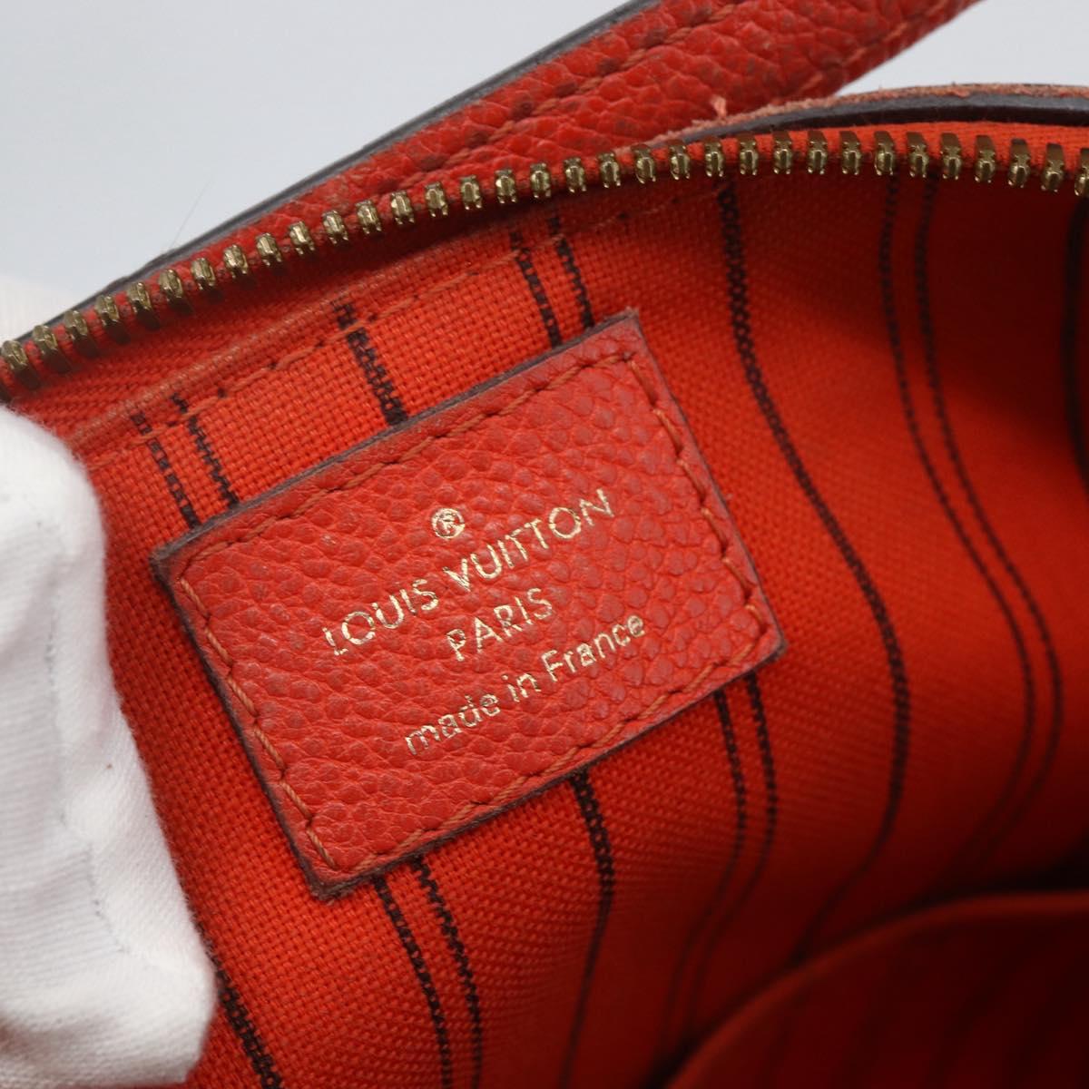 LOUIS VUITTON Empreinte Bastille PM Bag 2way Red Slys M41169 Auth 156541