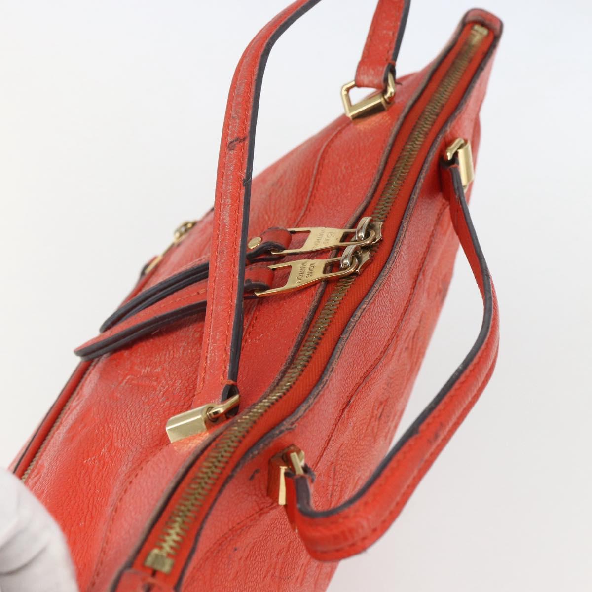 LOUIS VUITTON Empreinte Bastille PM Bag 2way Red Slys M41169 Auth 156541