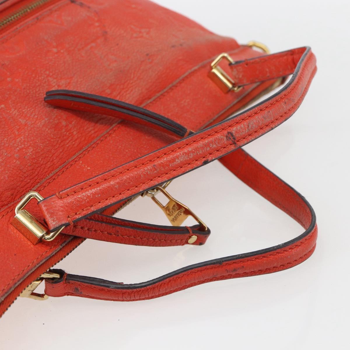 LOUIS VUITTON Empreinte Bastille PM Bag 2way Red Slys M41169 Auth 156541