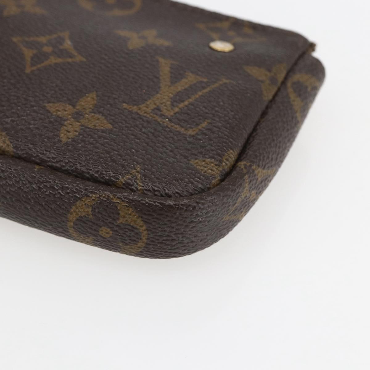 LOUIS VUITTON Monogram Label Collection Trousse Cre Pouch M63800 LV Auth 156625