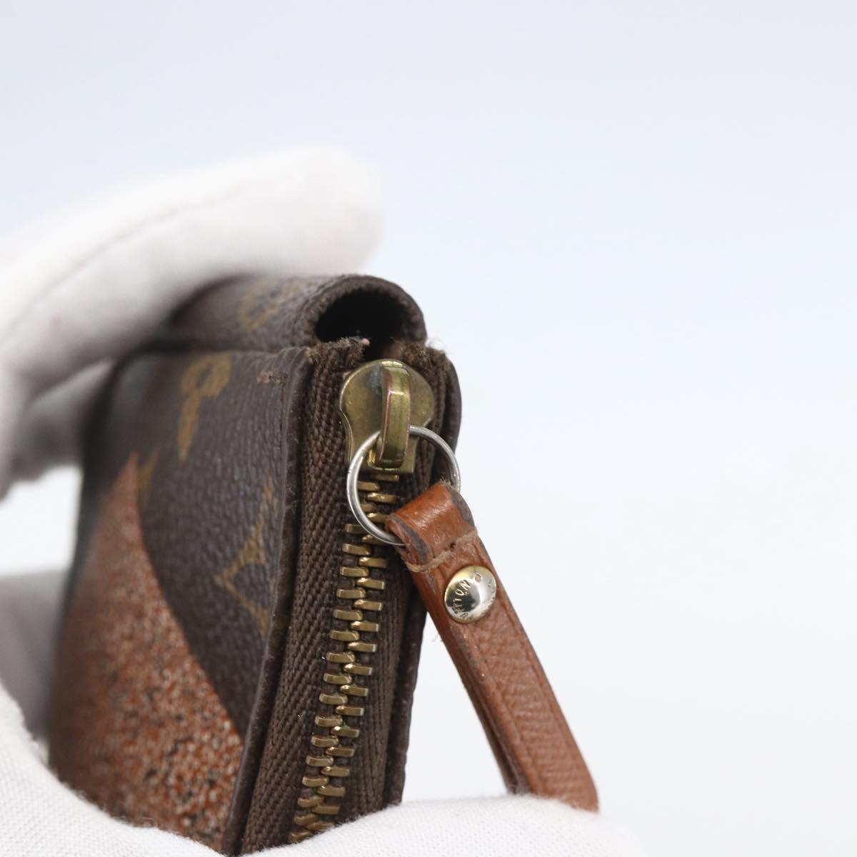 LOUIS VUITTON Monogram Label Collection Trousse Cre Pouch M63800 LV Auth 156625