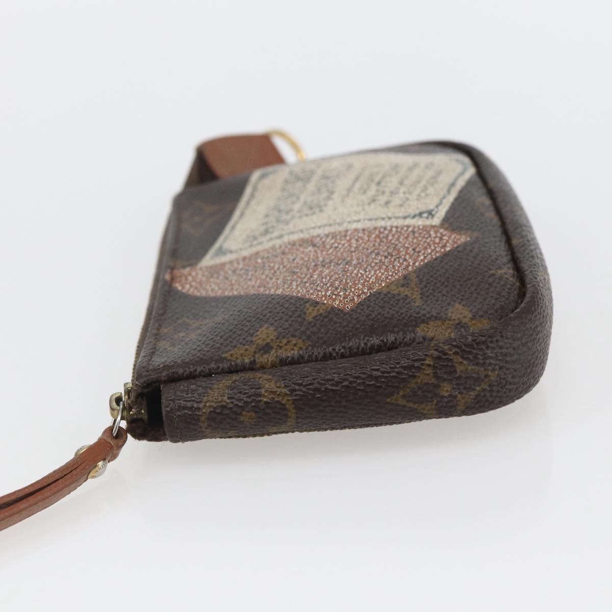 LOUIS VUITTON Monogram Label Collection Trousse Cre Pouch M63800 LV Auth 156625