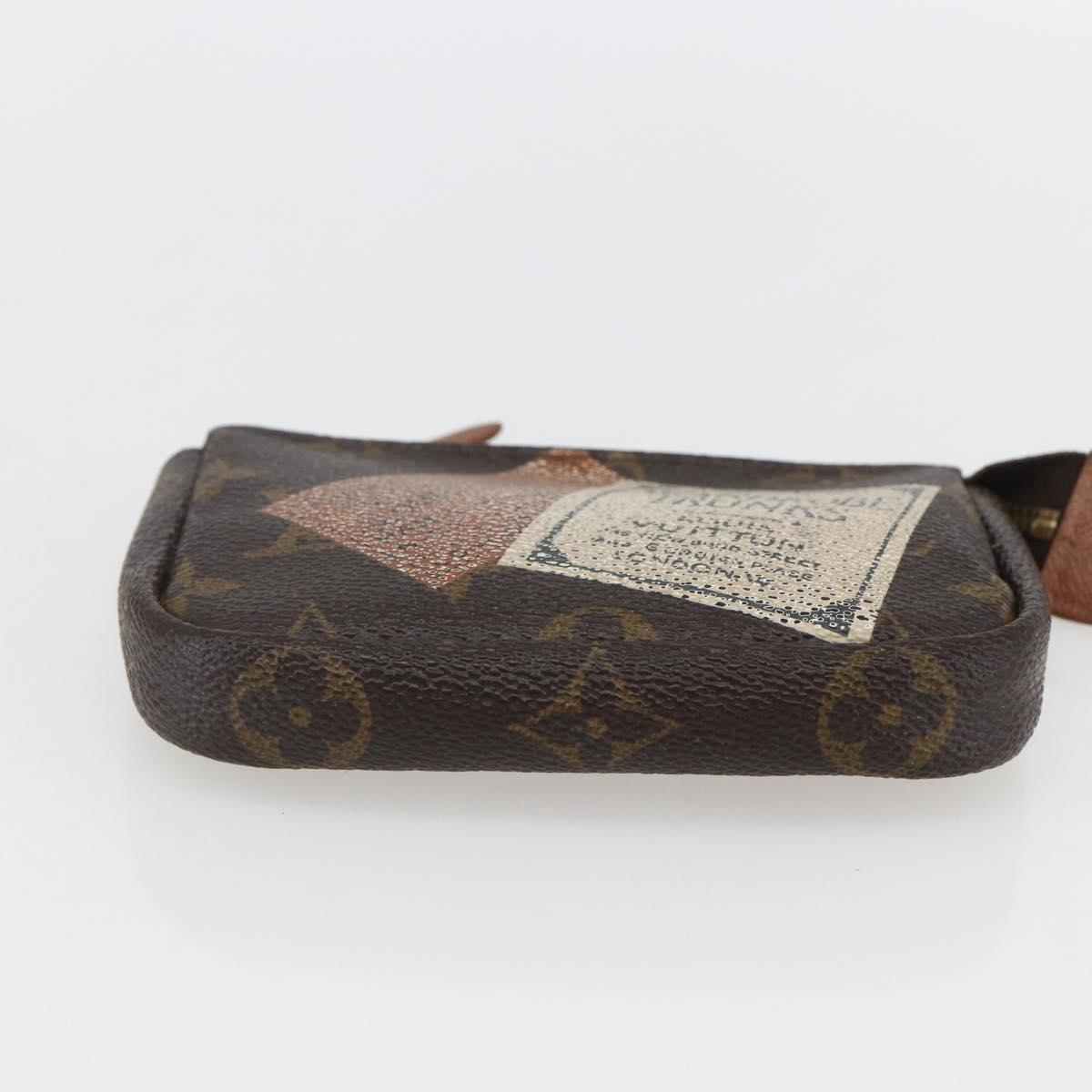 LOUIS VUITTON Monogram Label Collection Trousse Cre Pouch M63800 LV Auth 156625