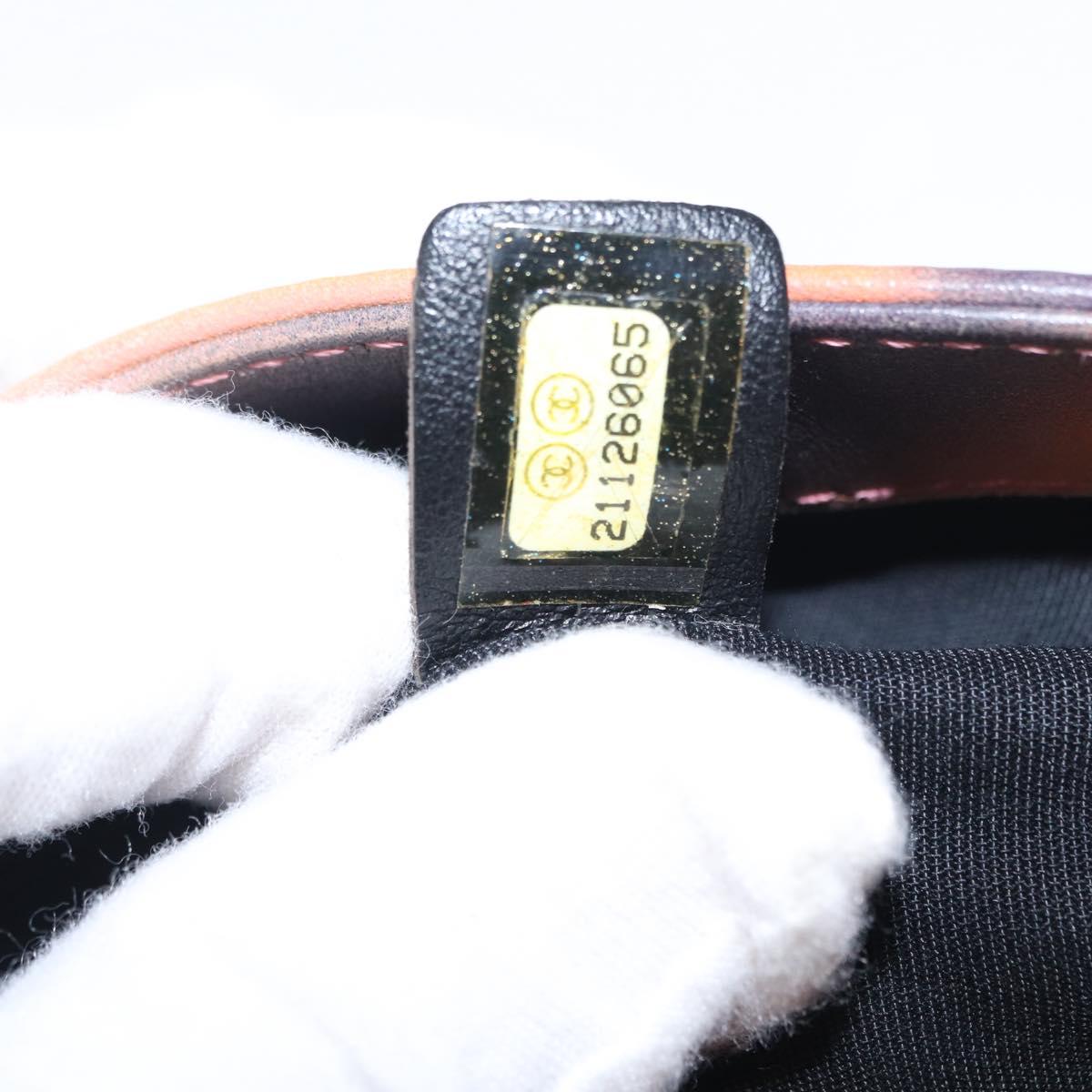 CHANEL Chain Matelasse 23 Shoulder Bag Lamb Skin Pink CC Auth 156629SAV