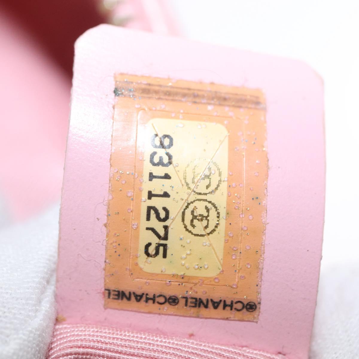 CHANEL Matelasse COCO Mark Chain Bag Caviar Skin Pink Gold CC Auth 156635SAM