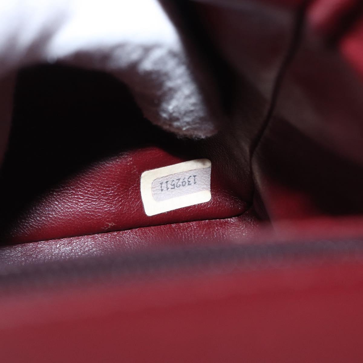 CHANEL Matelasse 25 Double Flap Chain Bag Lamb Skin Black Gold CC Auth 156638SAV