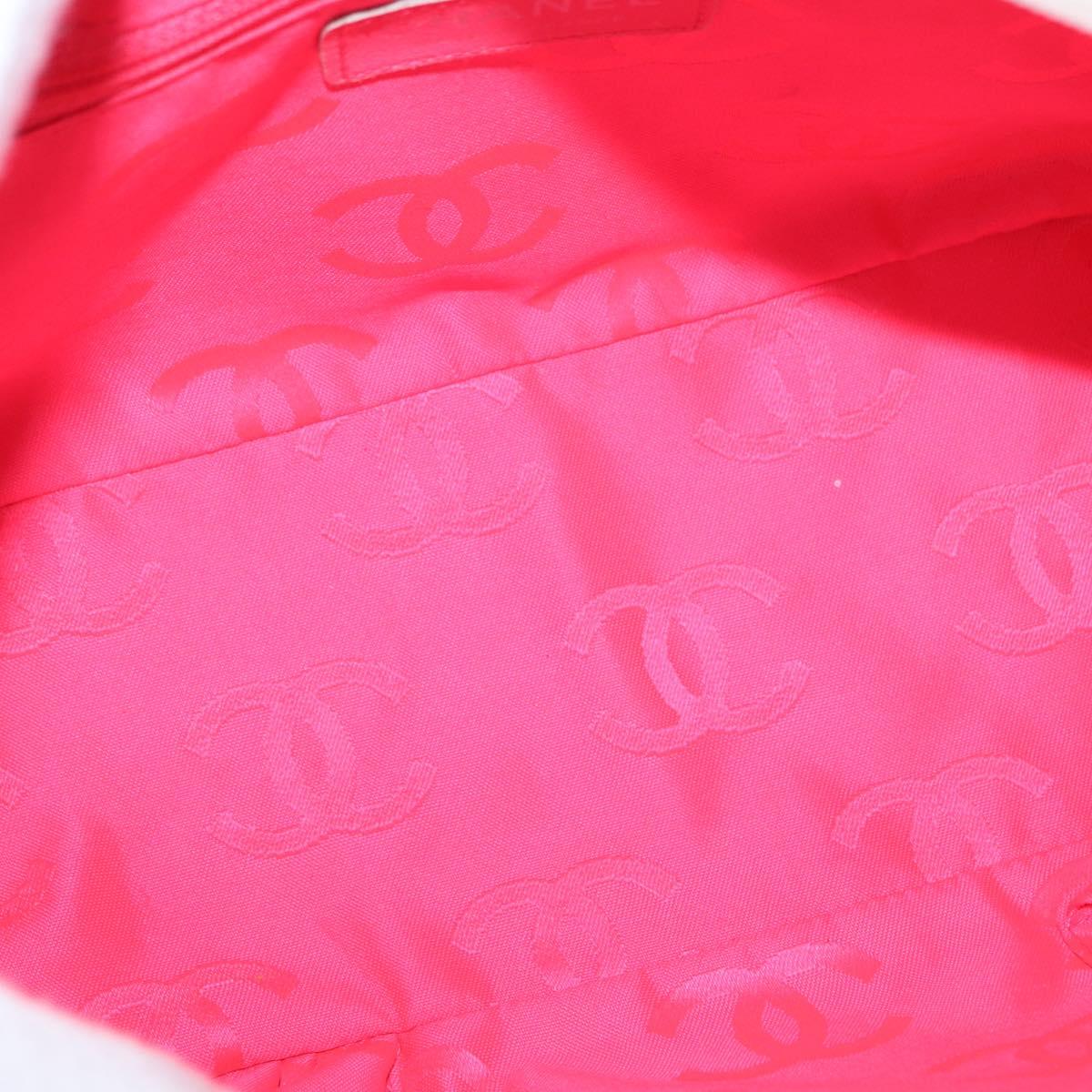 CHANEL Matelasse Bowling Bag Cambon Line Calf Skin White Black CC Auth 156643V