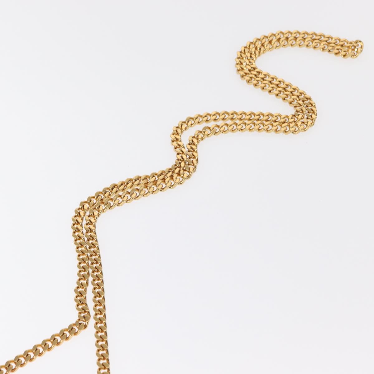 SAINT LAURENT Chain Kate Shoulder Bag Leather Red Gold Auth 156647M