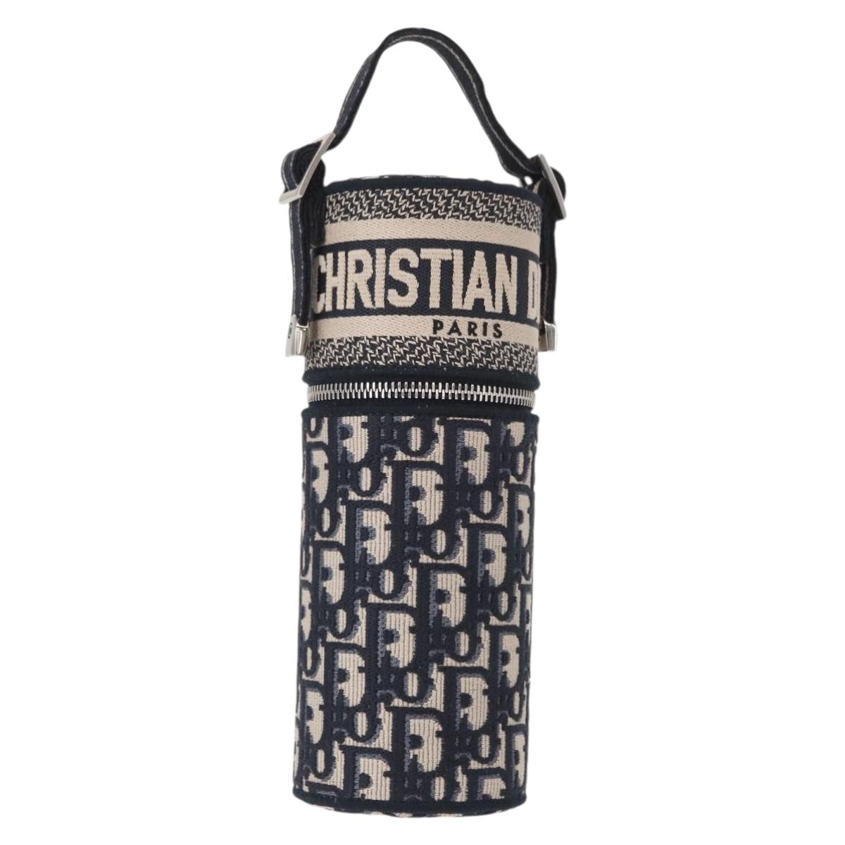 Christian Dior Trotter Canvas Oblique Fragrance Case Vanity Navy Auth 156648M