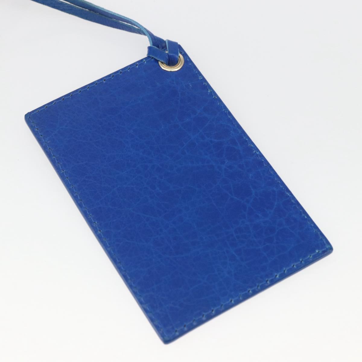 BALENCIAGA The Giant Town Hand Bag Leather 2way Blue Gold 285434 Auth 156649V