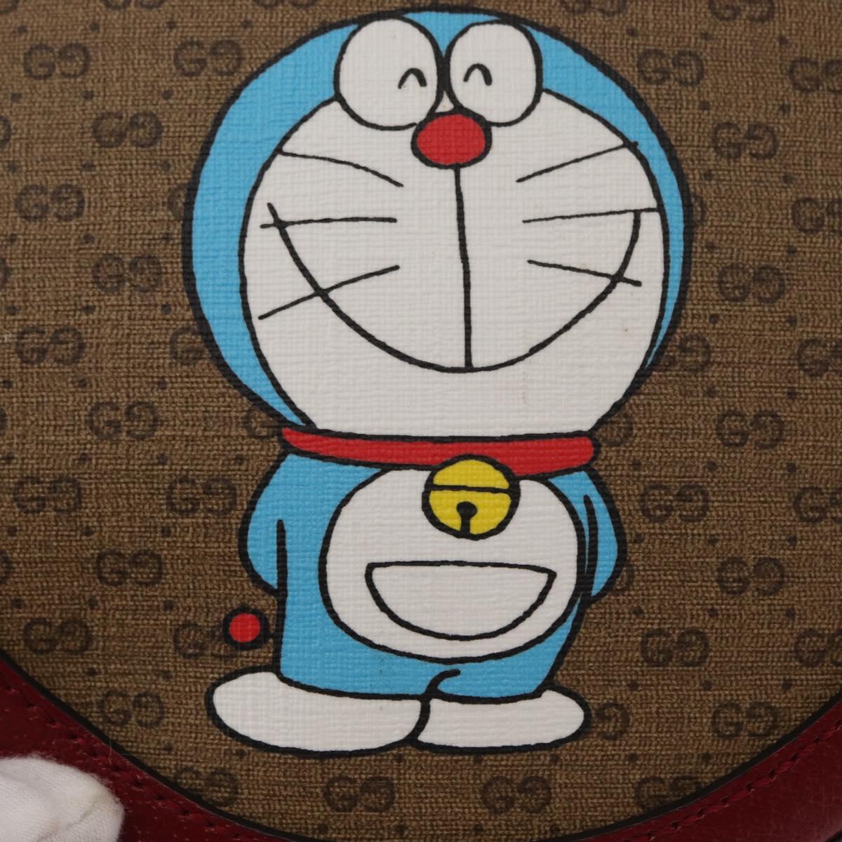 GUCCI Micro GG Supreme Doraemon Collaboration Bag PVC 625216 Auth 156658SAM