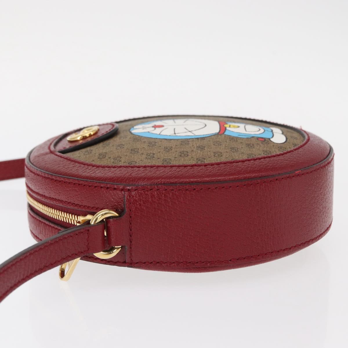 GUCCI Micro GG Supreme Doraemon Collaboration Bag PVC 625216 Auth 156658SAM