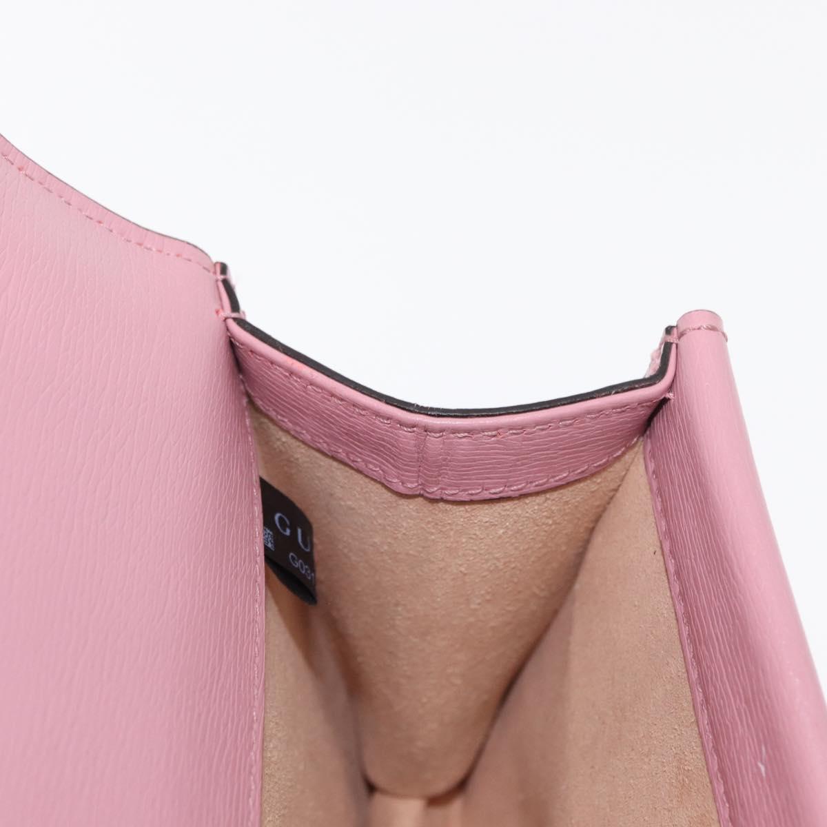 GUCCI Dionysus Chain Shoulder Bag Leather Pink 421970 Auth 156659SAM