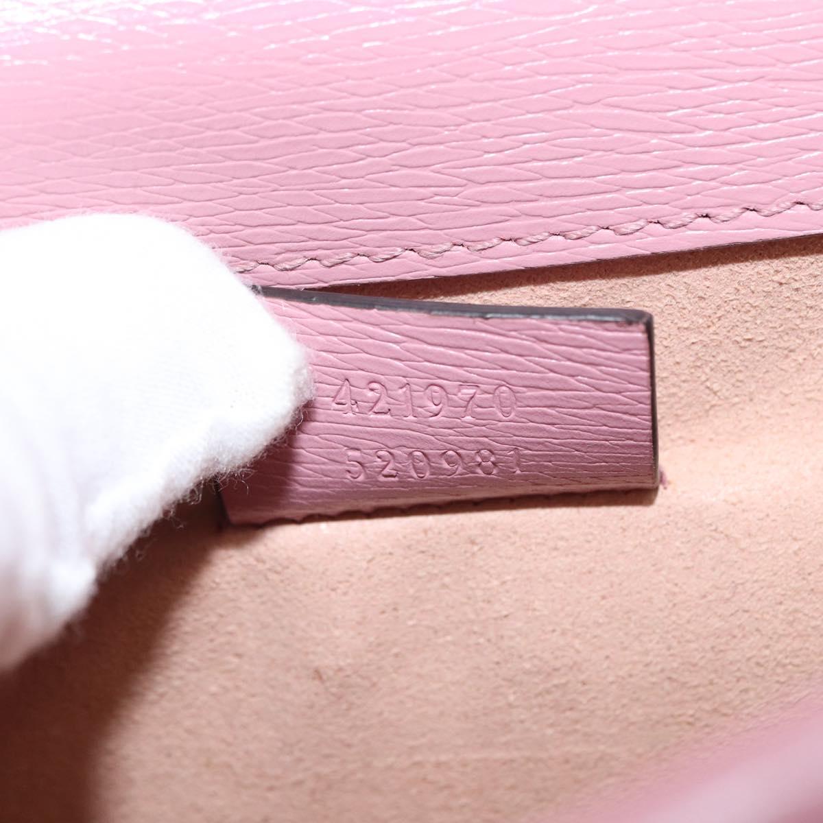 GUCCI Dionysus Chain Shoulder Bag Leather Pink 421970 Auth 156659SAM