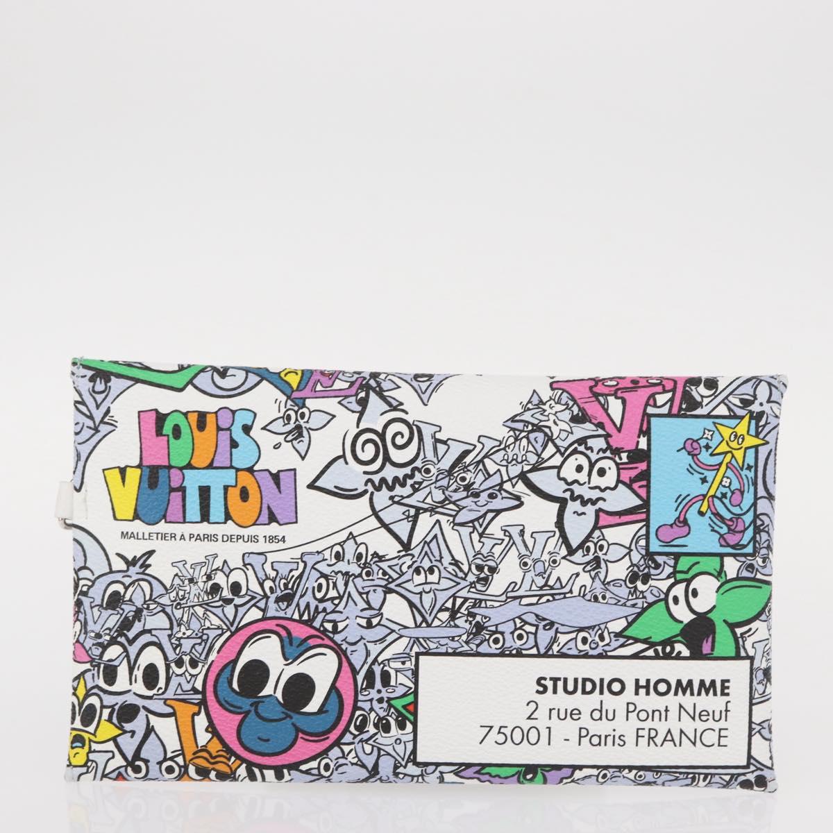 LOUIS VUITTON Monogram Comics Trio Envelope Pouch M82014 LV Auth 156662SM