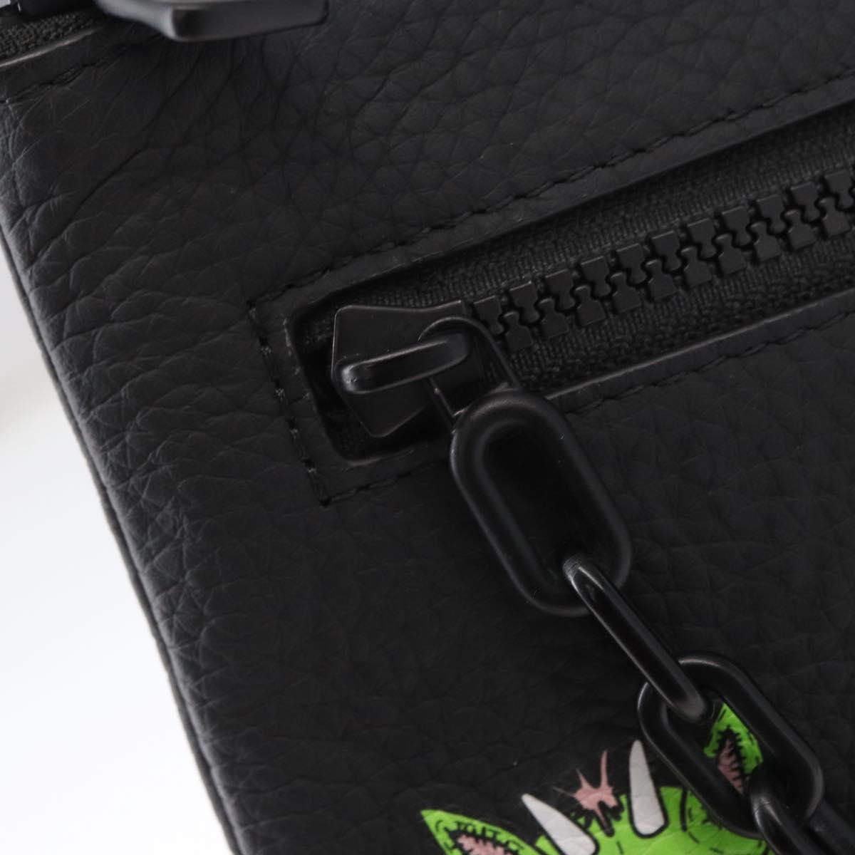 LOUIS VUITTON Monogram Taurillon LV Friend A4 Pouch Bag M80147 LV Auth 156664SM