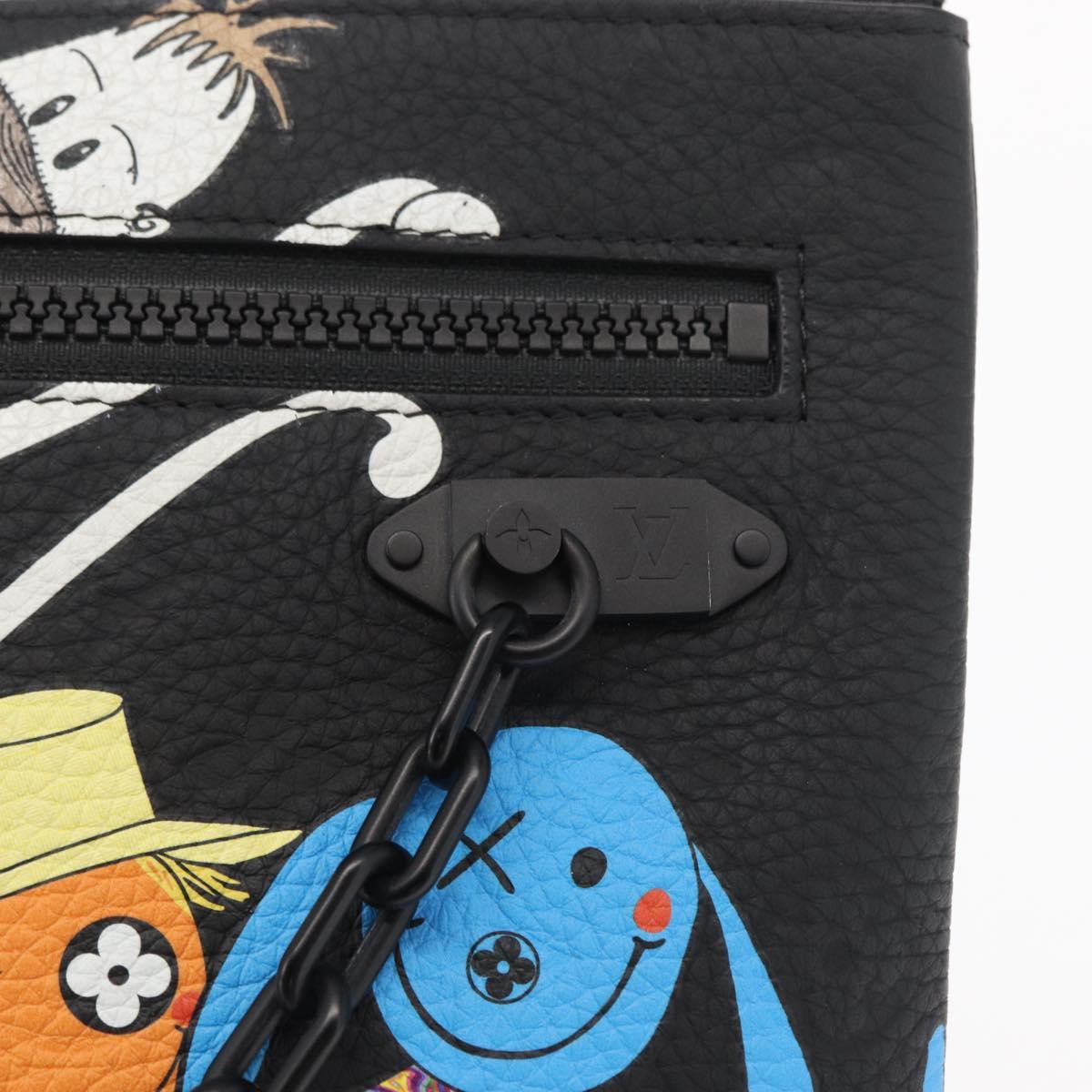 LOUIS VUITTON Monogram Taurillon LV Friend A4 Pouch Bag M80147 LV Auth 156664SM