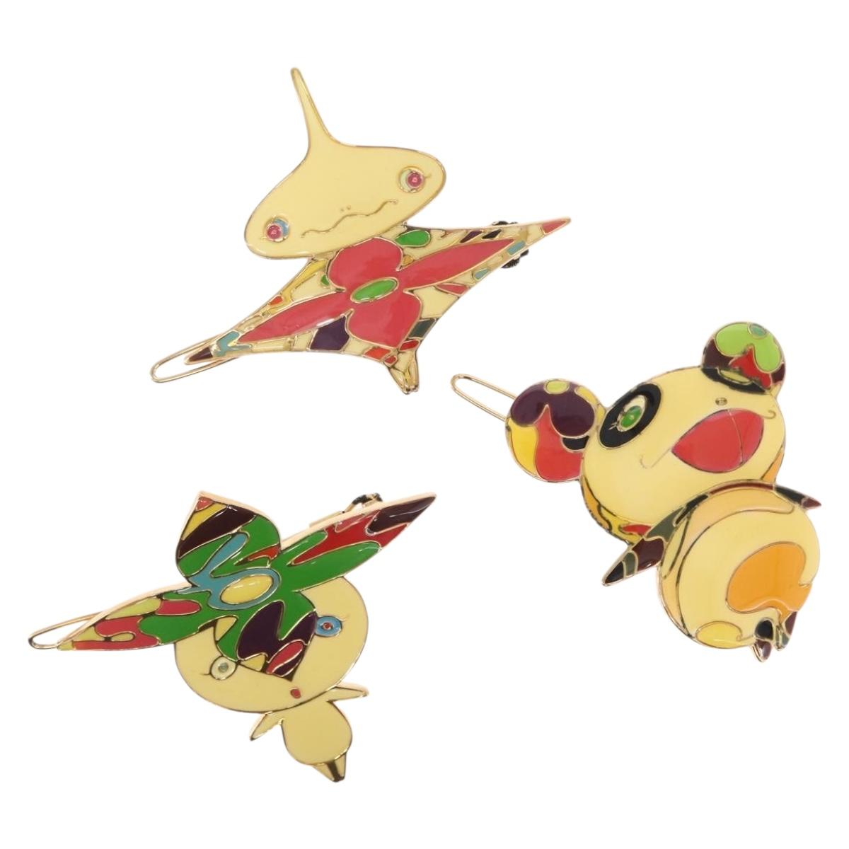 LOUIS VUITTON Takashi Murakami Characters Baretta metal M92595 LV Auth 156666M