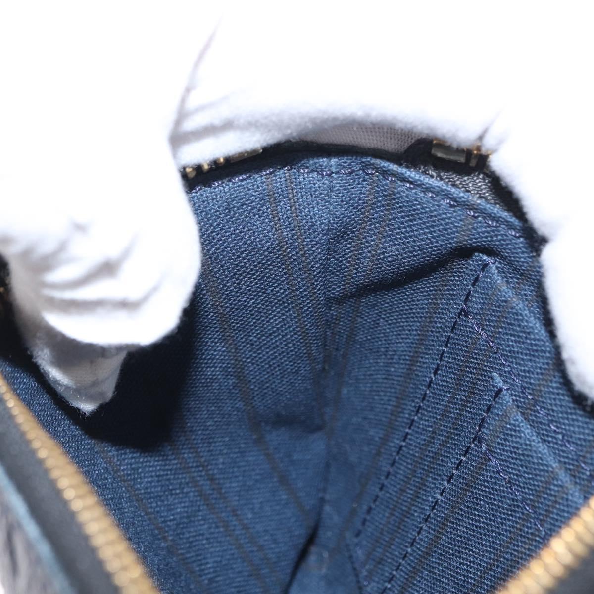 LOUIS VUITTON Monogram Empreinte Citadine PM Accessory Pouch Black Auth 156669V